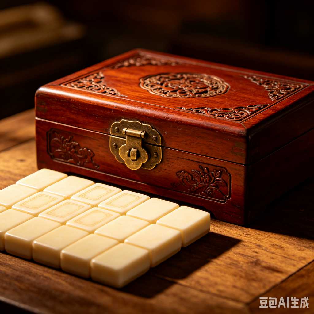 fine carving mahjong set
