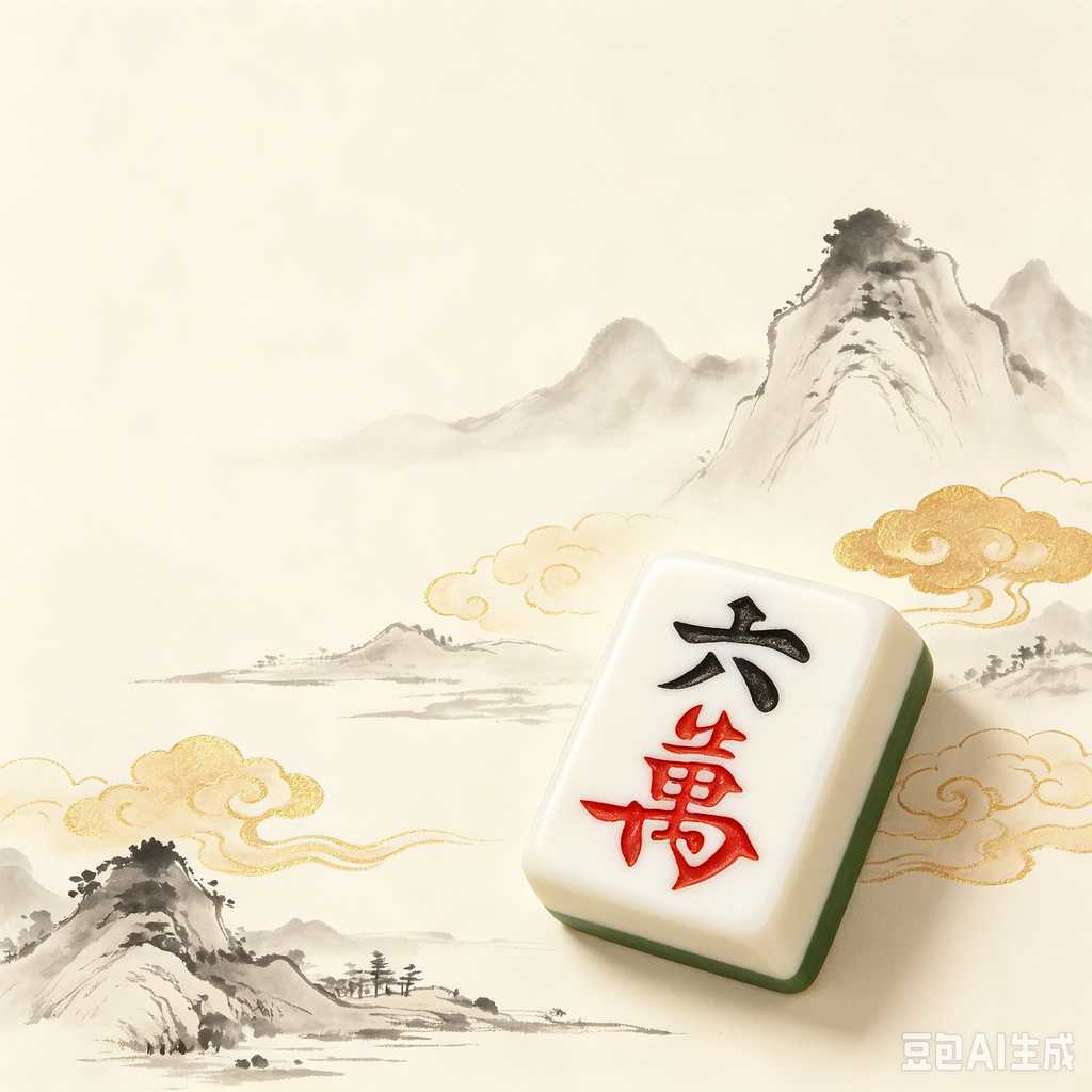mahjong set with dice and chips