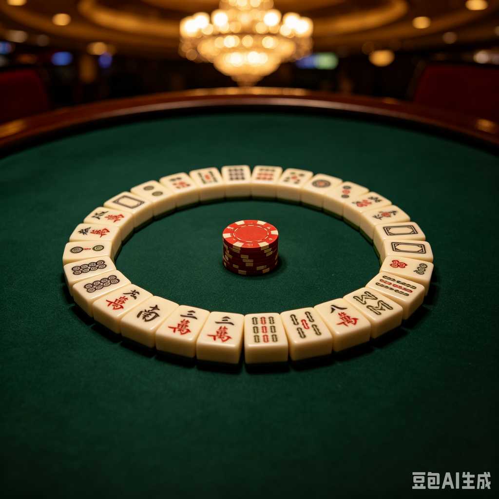 colorful mahjong score chips