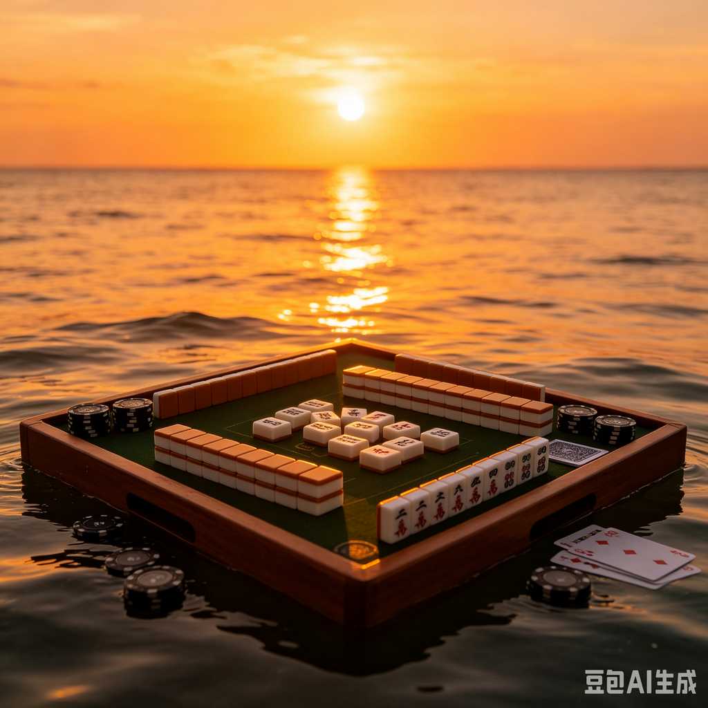 floral design mahjong set